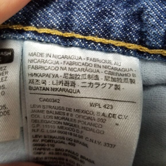 Levis Jeans Mens 40 Blue High Rise Relaxed Fit Tapered Leg Denim Shorts - Picture 11 of 15